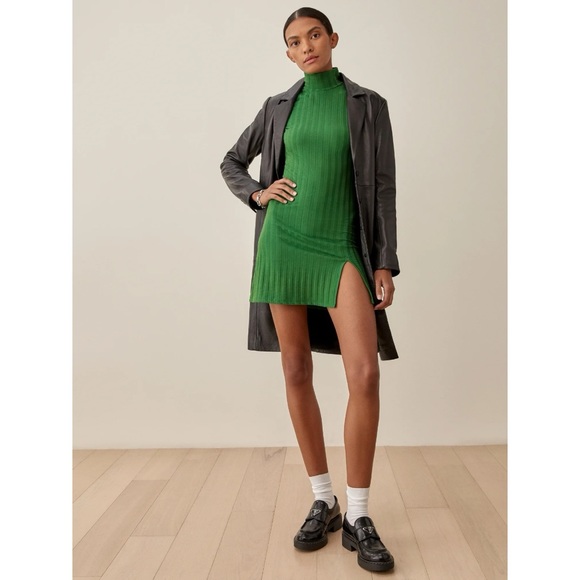 Reformation Green Mini Dress - Picture 2 of 8